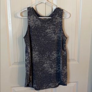 Grey loose fitting tank top